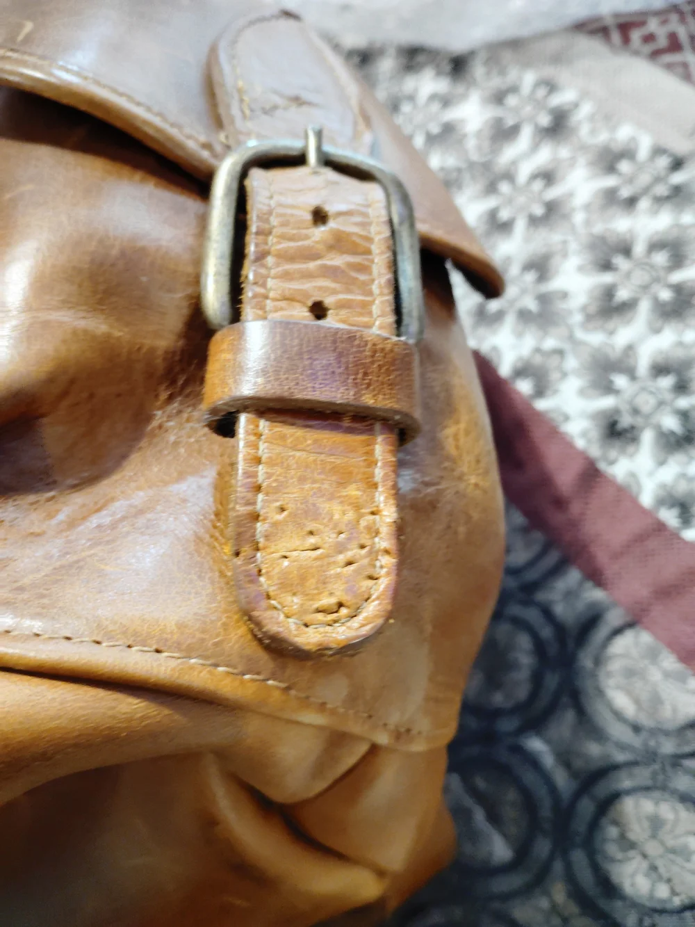 Full Grain Leather Backpack/Briefcase in Brown - Premium Carryall